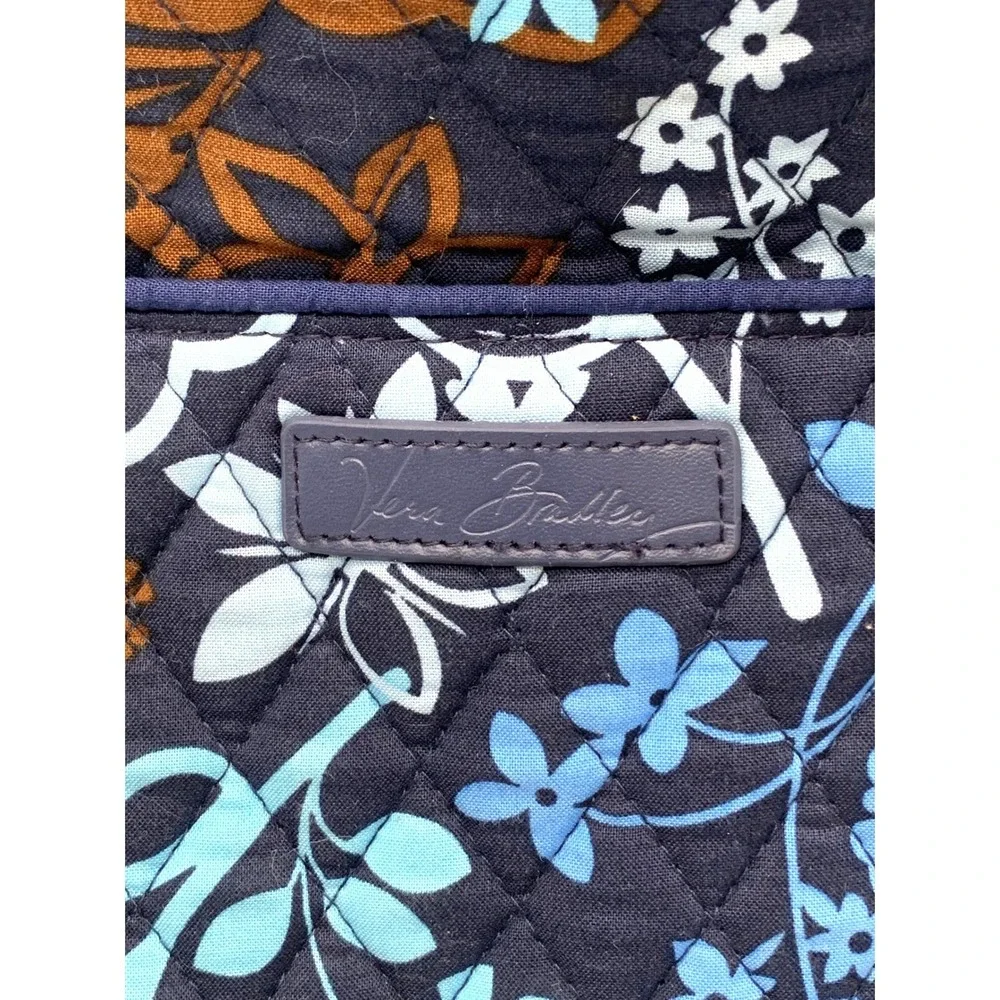 Vera Bradley Get Carried Away Tote Beach Bag Midnight Blues Quilted Retired XL
